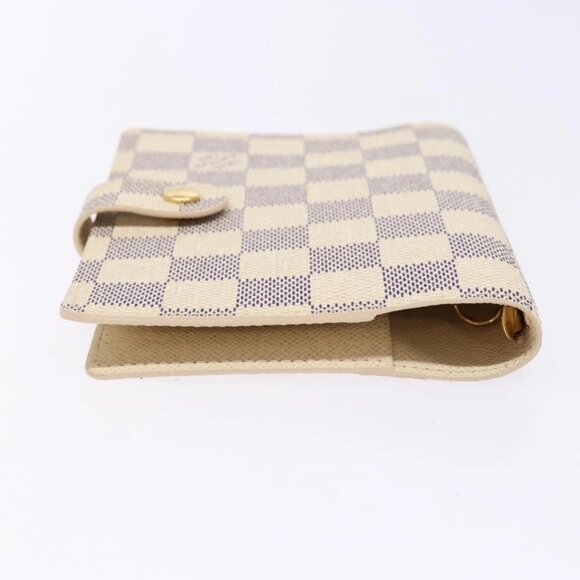 LOUIS VUITTON Damier Azur Agenda PM Day Planner Cover R20706 LV Auth 141555 - Picture 8 of 16